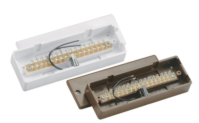 ABUS Aufputz-Lötverteiler 16-    VT4000W polig weiss VdS-C VT4000W