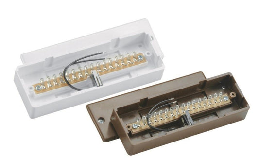 ABUS Aufputz-Lötverteiler 16-    VT4000W polig weiss VdS-C VT4000W