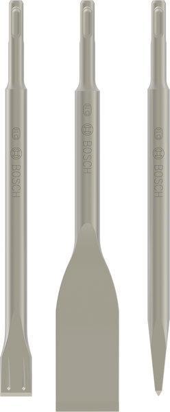 Bosch Meißel-Set SDS-plus 3-tlg.         Spitz/Flach/Fliese             Long Life