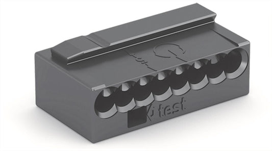 WAGO 243-208 MICRO-Verbindungsdosen-     klemme,für eindrähtige Leiter,Ø 0,8 mm