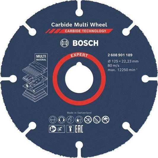 Bosch EXPERT Trennscheibe 125x22.23m     Carbide Multiwheel            2608901189