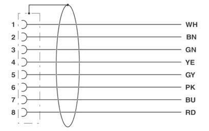 Phoenix 1522891 SAC-8P-10,0-PUR/M12FS SH Sensor-/Aktor-Kabel