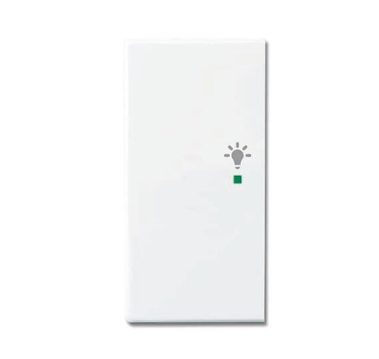 BJ Wippe links 2-fach Symbol  6231-21-84   Licht Busch-free@home studioweiß