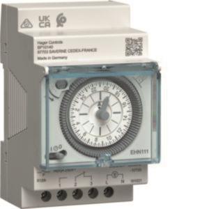 Hager Schaltuhr elektromechanisch EHN111 m.Gangreserve Tagesuhr 1W 16A