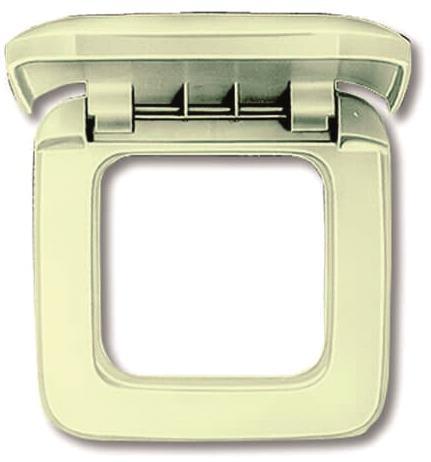 BJ Duro 2000 SI Rahmen mit      2518-212   Klappdeckel 1fach weiss