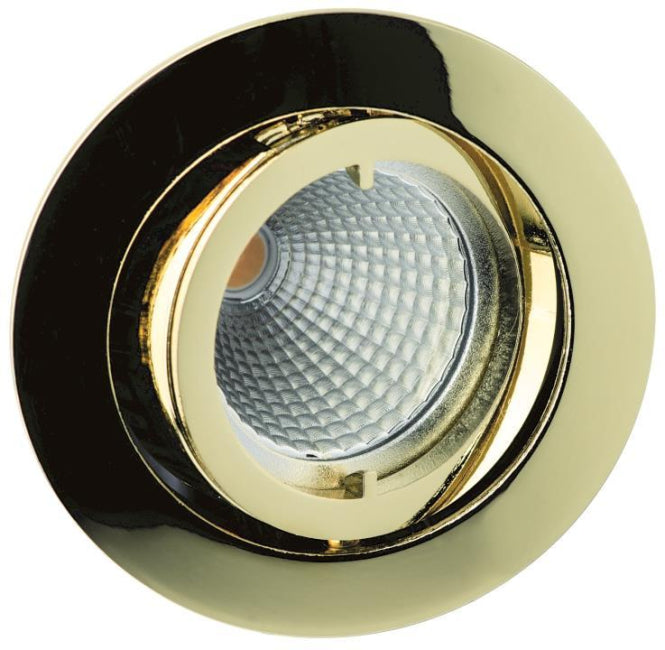 RUTEC Einbaustrahler gold     ALU5537-3N schwenkbar DA68mm o.Sprengring f.LM 50mm