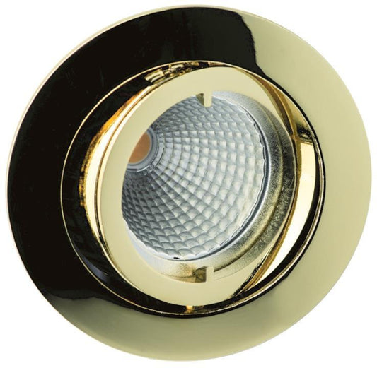 RUTEC Einbaustrahler gold     ALU5537-3N schwenkbar DA68mm o.Sprengring f.LM 50mm