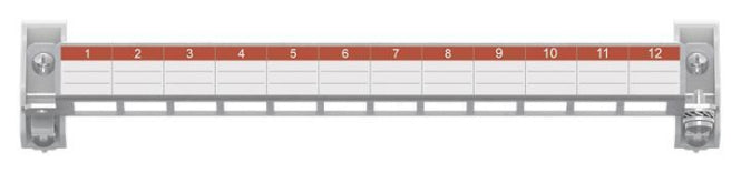 Striebel Patchpanel 12 Module      ZEP12 E-Dat o.Keystone 2CPX054072R9999