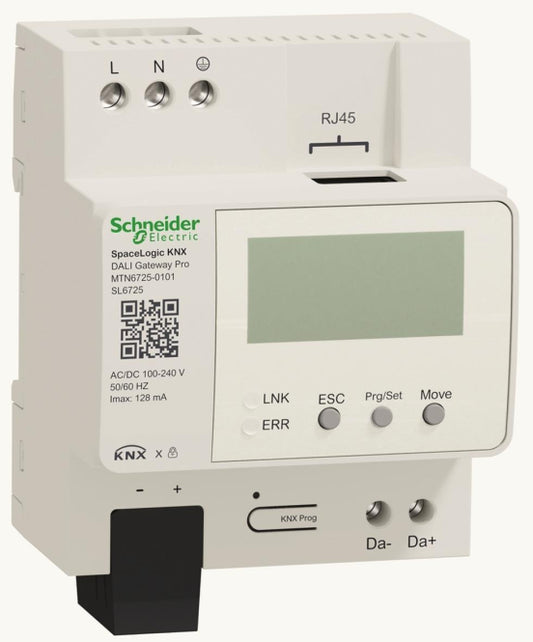 Schneider SpaceLogic KNX    MTN6725-0101 DALI Gateway Pro 1ch DALI 2.0