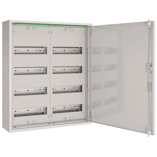 ABN Feldverteiler AP T:160mm ABNRM204R01 m.Volltür 2x4-reihig Komplettschrank
