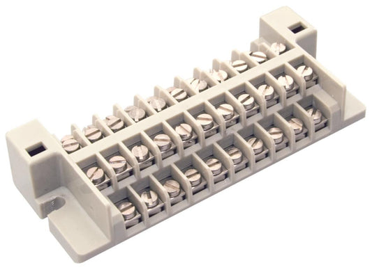 CobiNet 102054 DIN-Anschlussleiste 10DA  Schraub-/ Schraubanschluss Bef.maß:96mm