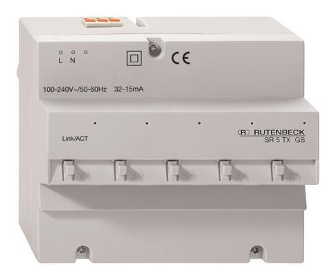 Rutenbeck Gigabit-Switch       SR 5TX GB f.REG-Montage 23510503