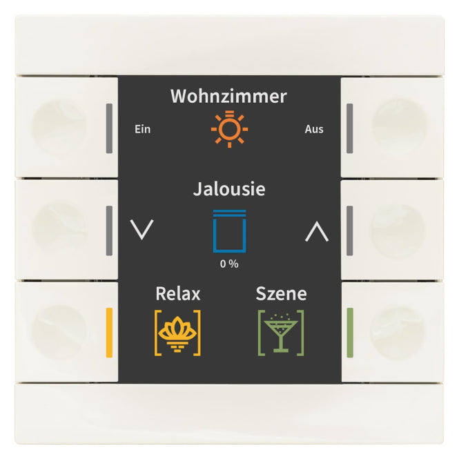 MDT BE-TAS86.02 Taster Smart 86 Kunst.   m.Farbdisplay Reinweiß glänzend