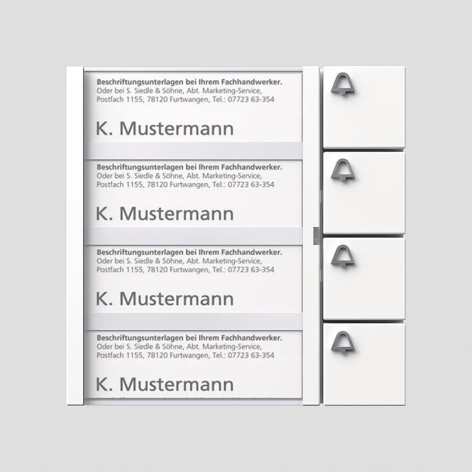 SIED Tasten-Modul               TM612-4W     4fach alt TM 611-04W          35525