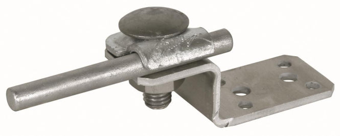 DEHN Lasche auf AL, mit           377100     Klemmbock Aluminium mit Klemmblock