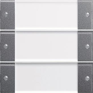 GIRA 213328 Wippenset 3fach BSF          System 55 Klar/Anthrazit