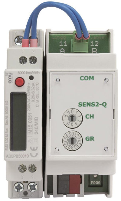 Lingg+Janke KNX Elektrozähler EMU  87763 KNX(1-ph.),5(40A,EZ-EMU-IPH-D-REG-FW