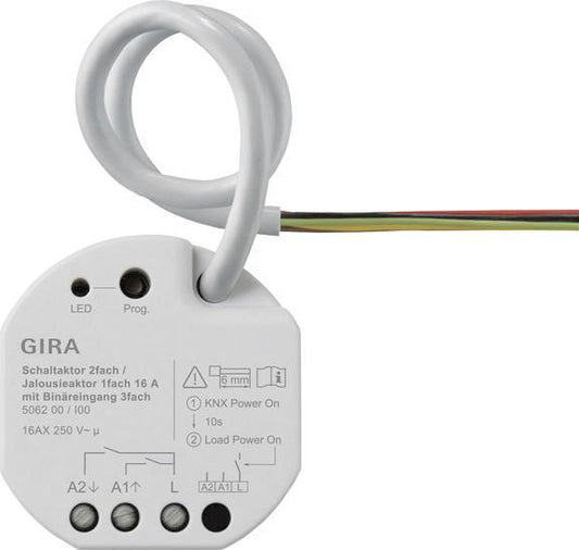 GIRA 506200 Schalt-/Jalousieaktor 2/1f   16A UP OneKNX
