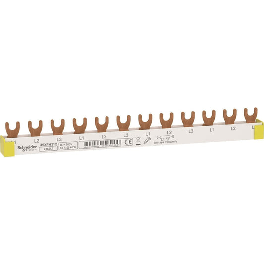 GS Phasenschiene Gabel 3P       R9XFH312 12Mod. 63A R9XFH312