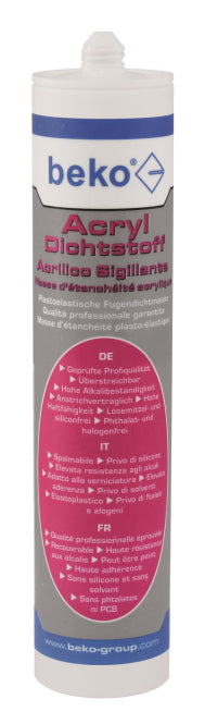 BEKO Acryl Dichtstoff weiß        230300 !!!  310ml Kartusche