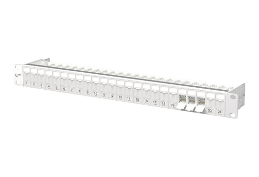 Metz C6A Modul Patch-Panel    130B11P0-E 24 Port 180° 1HE RAL7035 Class EA 500MHz