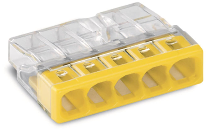 WAGO 2273-205 COMPACT-Verbindungsdosen-  klemme,für eindrähtige Leiter,max.2,5mm²