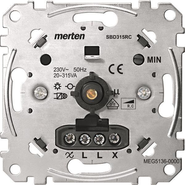 Merten Drehdimmer Einsatz   MEG5136-0000 f.kapazitive Last 20-315W