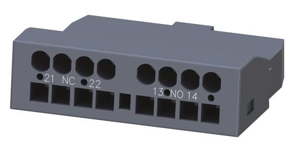 Siemens 3RV29012E Hilfsschalter          querliegend 1S+1Ö Federkl. S00/S0