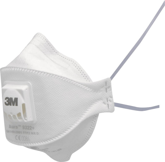3M Aura Atemschutzmaske 9322+            Cool Flow Ausatemventil      Schutz:FFP2