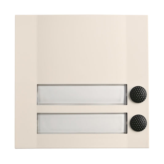 GRO AP Kontaktplatte               51203    Domolux Duo WS/SW 2fach weiss/ schwa