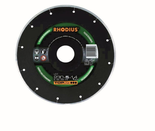 Rhodius Diamantscheiben LD 1      303102 125x5x1,2x22,23          Fliesen/Keramik