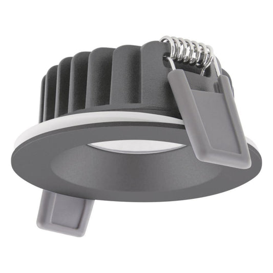 LEDV Einbaustrahler SPOT-AIR-FIX schwarz IP65 DA68 ET35 6W 480lm 2700K Ra90 dim