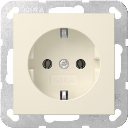 GIRA 418801 SCHUKO-Steckdose System 55   Cremeweiß glänzend