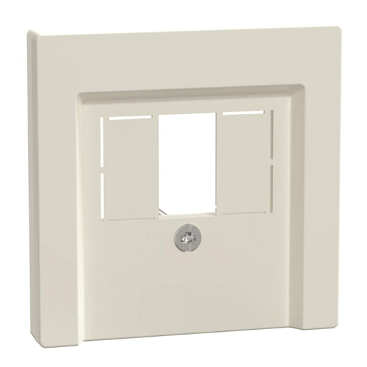 Merten Zentralplatte f.TAE/Audio/ 296019 USB polarweiß glänzend System M