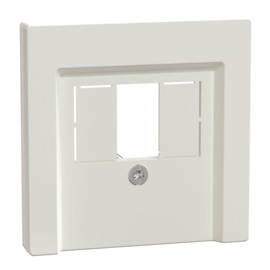 Merten Zentralplatte f.TAE/Audio/ 296025 USB aktivweiß glänzend System M