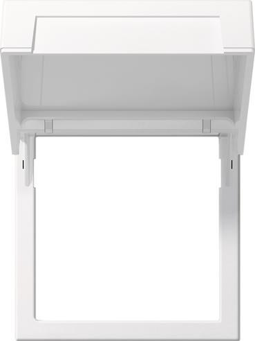 GIRA 265803 Montagerahmen Klappdeckel    System 55 Reinweiß glänzend