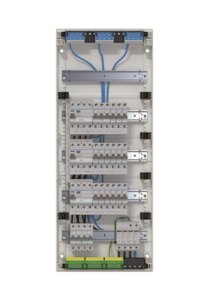 Hager Kleinv.volta APV 5x12PLE   VA60BV2 IP30 best.u.verdrah.3 FI-Kreise Übersp