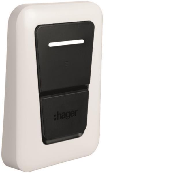 Hager Zierblende verkehrsweiß     XVS130 9016 Ladestation witty one plus pro