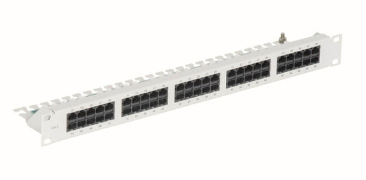 CobiNet 120554 Telefonieverteilerfeld    Kat.3 50xRJ45 19z 1HE o.V-Kanal RAL7035