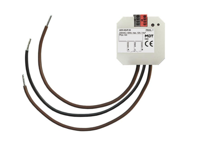 MDT AKK-02UP.03 Schaltaktor 2fach UP 10A    2EVG 230VAC Kompakt