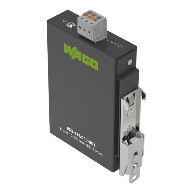 WAGO 852-111/000-001 Industrial-ECO-     Switch,5 Ports 100Base-TX,schwarz