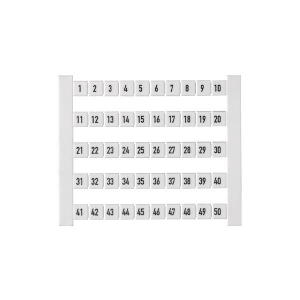 Weidmüller DEK 5 FW 1-50 Klemmen-        markierer Karte 5x5mm ws 0473460001