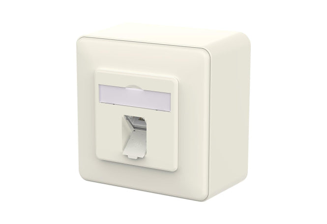 Metz E-DAT C6A LSA++ 1 Port 130E370002-I AP reinweiß
