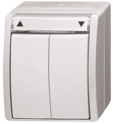 BJ APWG ocean Jalousie        2601/4W-54   1polig Schalter alpinweiss