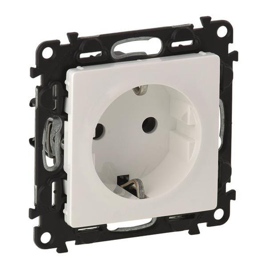 Legrand 753109 Steckdose Ber.schutz      Valena Life ultraweiß