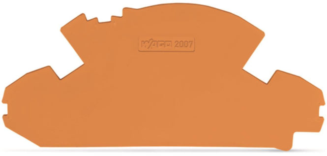 WAGO 2007-8892 Abschlussplatte,1,5 mm    dick,ohne Plombiermöglichkeit,orange