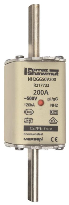 Mersen 1B271.000000 NH2 200A gG 500V     NH-Sicherung sfü spannungsführend