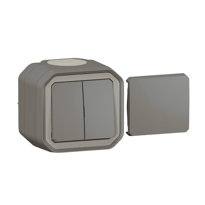 Legrand 069789L Plexo New FRAP IP44      Multifunktionsschalter anthrazit 10A