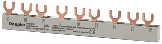 DOEP Phasenschiene EV-S G 3.9.120        ** FI/LS 10qmm Gabel 3-pol 9TE 120A