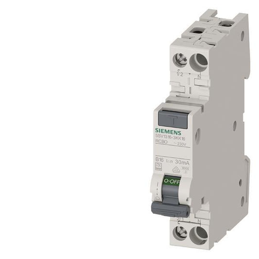Siemens FI/LS kompakt 1TE  5SV1316-3KK16 1P+N 6kA Typ F 30mA B16